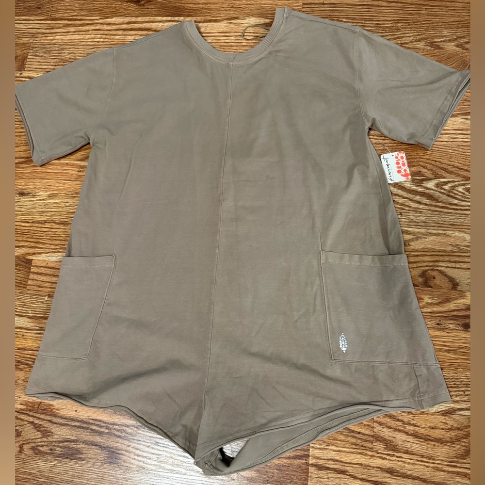 🆕 Free People Movement Hot Shot Tee Romper Size Small - Picture 8 of 11